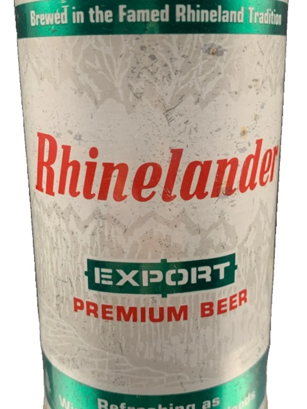 Vintage Beer Can Rhinelander Export Premium Beer Tab Empty Steel Can